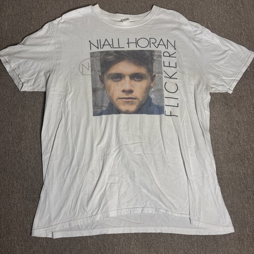 Niall Horan Flicker Tour Shirt XL White Close Up